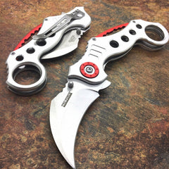 TAC FORCE Silver Spring Assisted Karambit Style Tactical Fantasy Pocket Knife