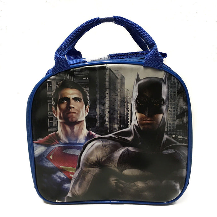 DC Comics Batman VS Superman Insulated Lunch Bag w/ Water Bottle (Blue)