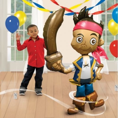 Jake & the neverland Pirates 3D Airwalker 75" Jumbo Birthday Party Foil Balloon HELIUM NOT INCLUDED