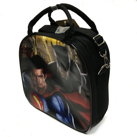 DC Comics Batman VS Superman Insulated Lunch Bag w/ Water Bottle (Black)