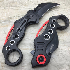 TAC FORCE Spring Assisted KARAMBIT STYLE Tactical Pocket Knife w/ Black Blade