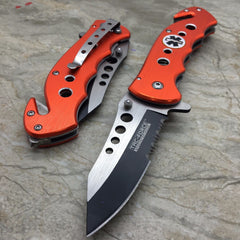 Tac Force Orange Emergency EMT EMS Rescue Handy Medical Pocket Knife