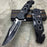 Tac Force Black Skull Head Handle Pocket Hunting Tactical hunting Handy Knife