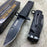 Tac Force Spring Assisted Open Black Bayonet Style Tactical Rescue Pocket Knife