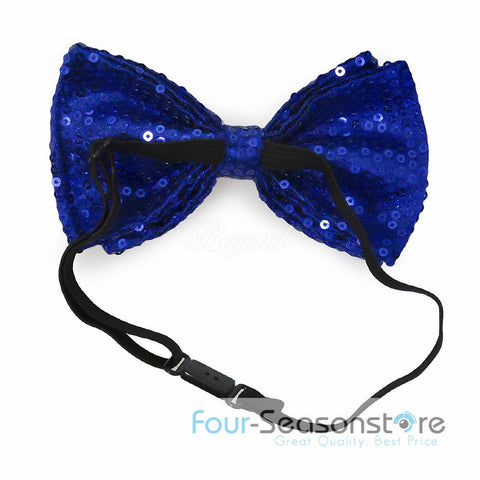 Royal Blue Glitter Bow Tie