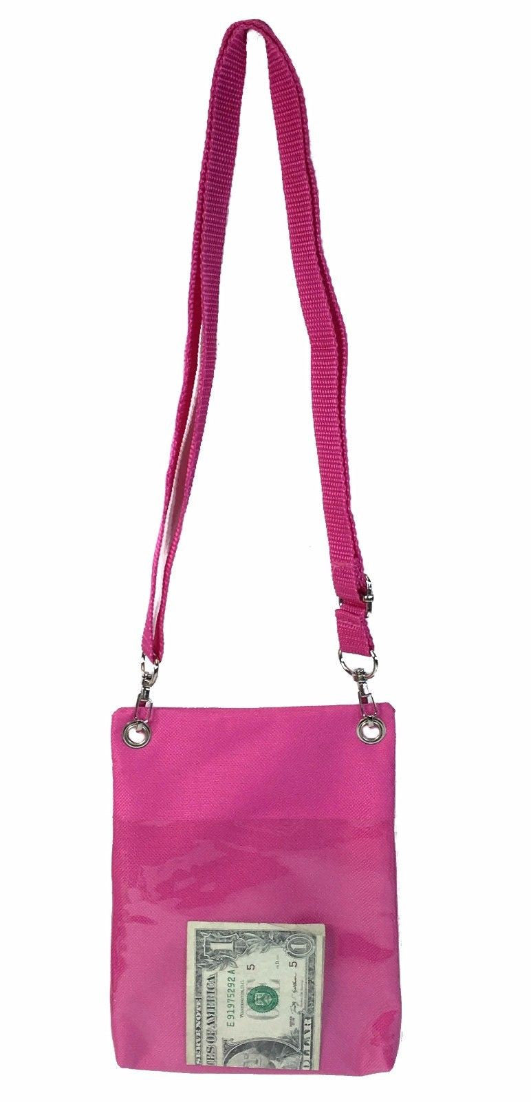 Disney Frozen Pink Elsa Anna Wallet Camera Pouch Bag Purse Shoulder Strap 7.5"