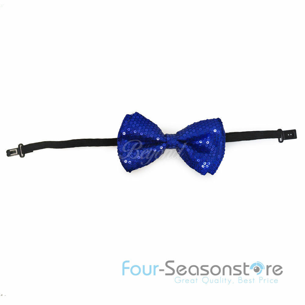 Royal Blue Glitter Bow Tie