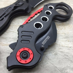 TAC FORCE Spring Assisted KARAMBIT STYLE Tactical Pocket Knife w/ Black Blade