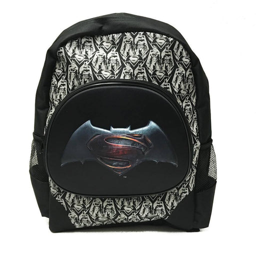 DC Comis Batman vs Superman 16" Large Black Backpack School Book Bag