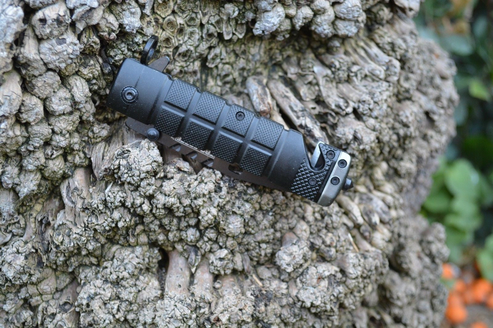 Tac Force Spring Assisted Open Black Bayonet Style Tactical Rescue Pocket Knife