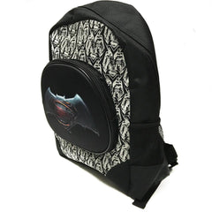 DC Comis Batman vs Superman 16" Large Black Backpack School Book Bag