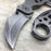 TAC FORCE Stone Wash Spring Assisted KARAMBIT STYLE Tactical Pocket Knife
