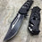 Tac Force Black Skull Head Handle Pocket Hunting Tactical hunting Handy Knife