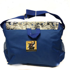 DC Comis Batman vs Superman 16" Large Blue Messenger Backpack School Book Bag
