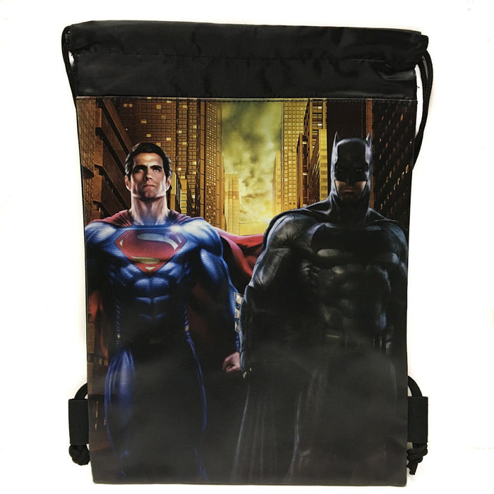 DC Comics Batman vs Superman Drawstring backpack Sport Gym Bag for Kids