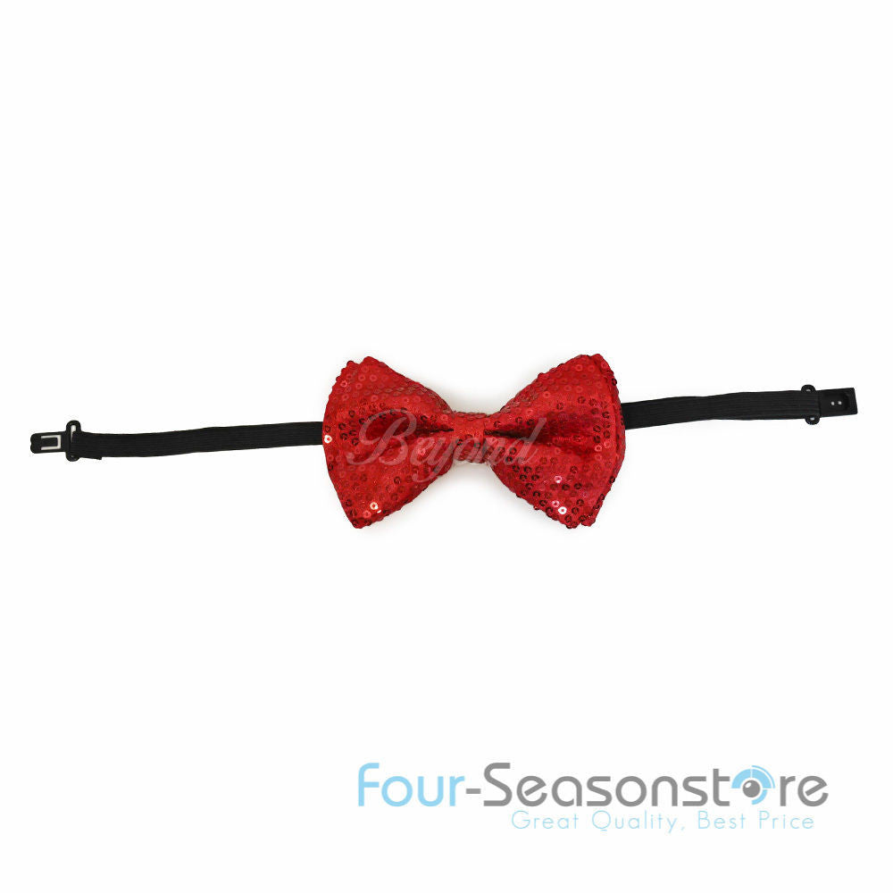 Red Glitter Bow Tie
