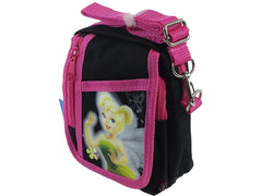 Disney Tinkerbell Black Camera Messenger Cross Shoulder Bag Coin Purse