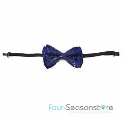 Navy Glitter Bow Tie