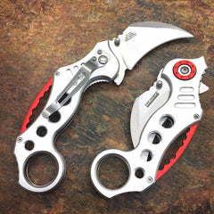 TAC FORCE Silver Spring Assisted Karambit Style Tactical Fantasy Pocket Knife