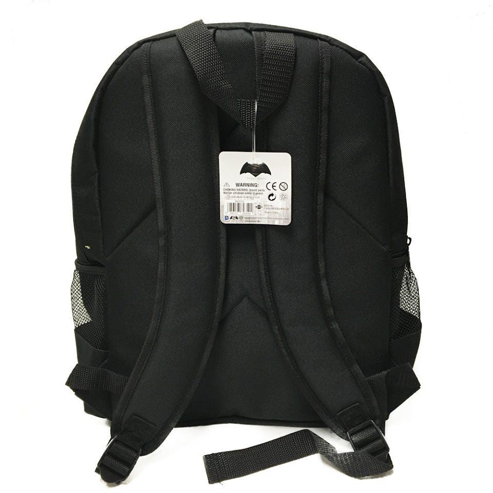 DC Comis Batman vs Superman 16" Large Black Backpack School Book Bag