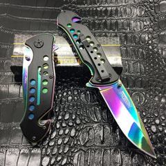 Tac Force Speedster Popular Rainbow Blade Rescue Folding Camping Pocket Knife