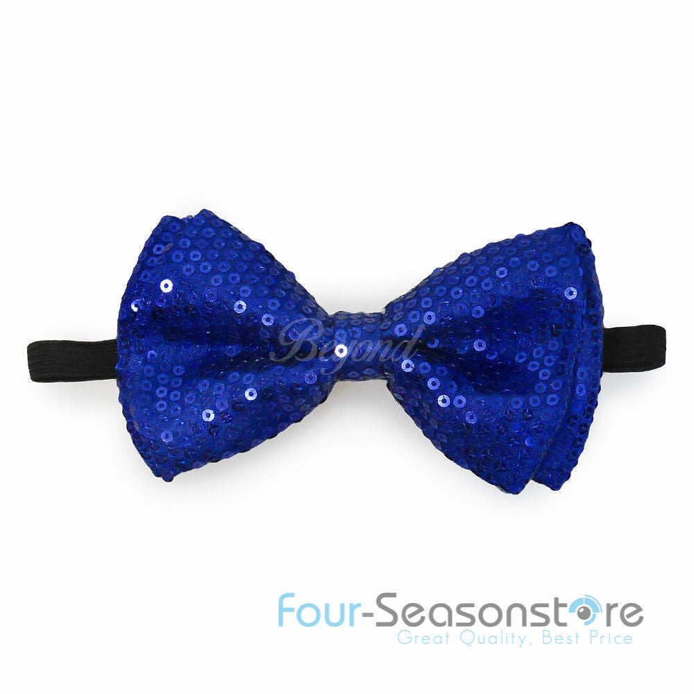 Royal Blue Glitter Bow Tie