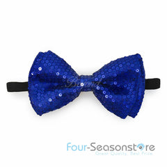 Royal Blue Glitter Bow Tie
