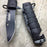 Tac Force Spring Assisted Open Black Bayonet Style Tactical Rescue Pocket Knife