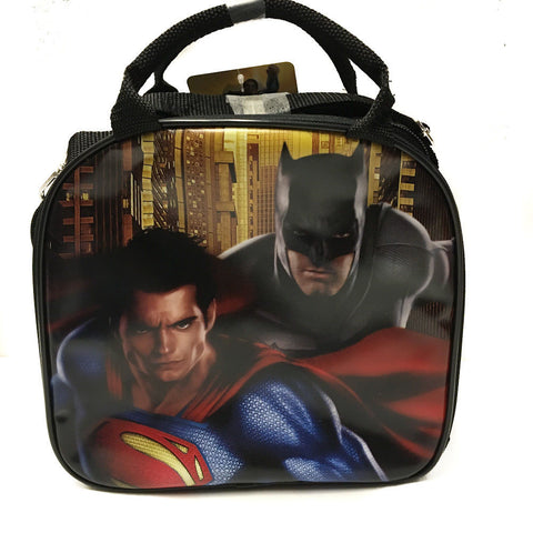 DC Comics Batman VS Superman Insulated Lunch Bag w/ Water Bottle (Black)