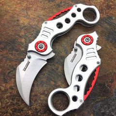 TAC FORCE Silver Spring Assisted Karambit Style Tactical Fantasy Pocket Knife
