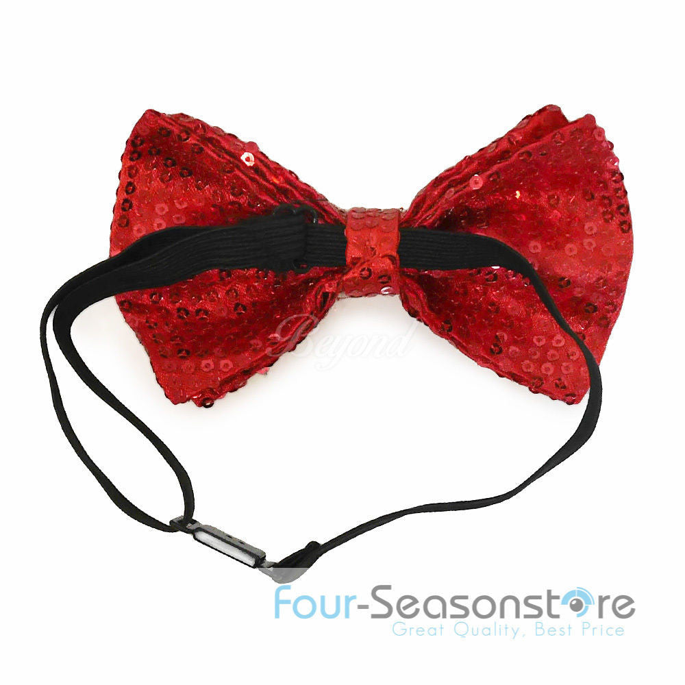 Red Glitter Bow Tie