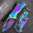 MTech Ballistic Rainbow Small Pocket Knife w/ Bottle Opener!