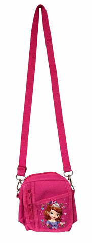Disney Sofia The First Pink Camera Pouch Bag Wallet Purse with Shoulder Strap'