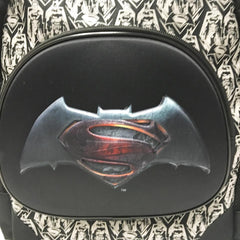 DC Comis Batman vs Superman 16" Large Black Backpack School Book Bag