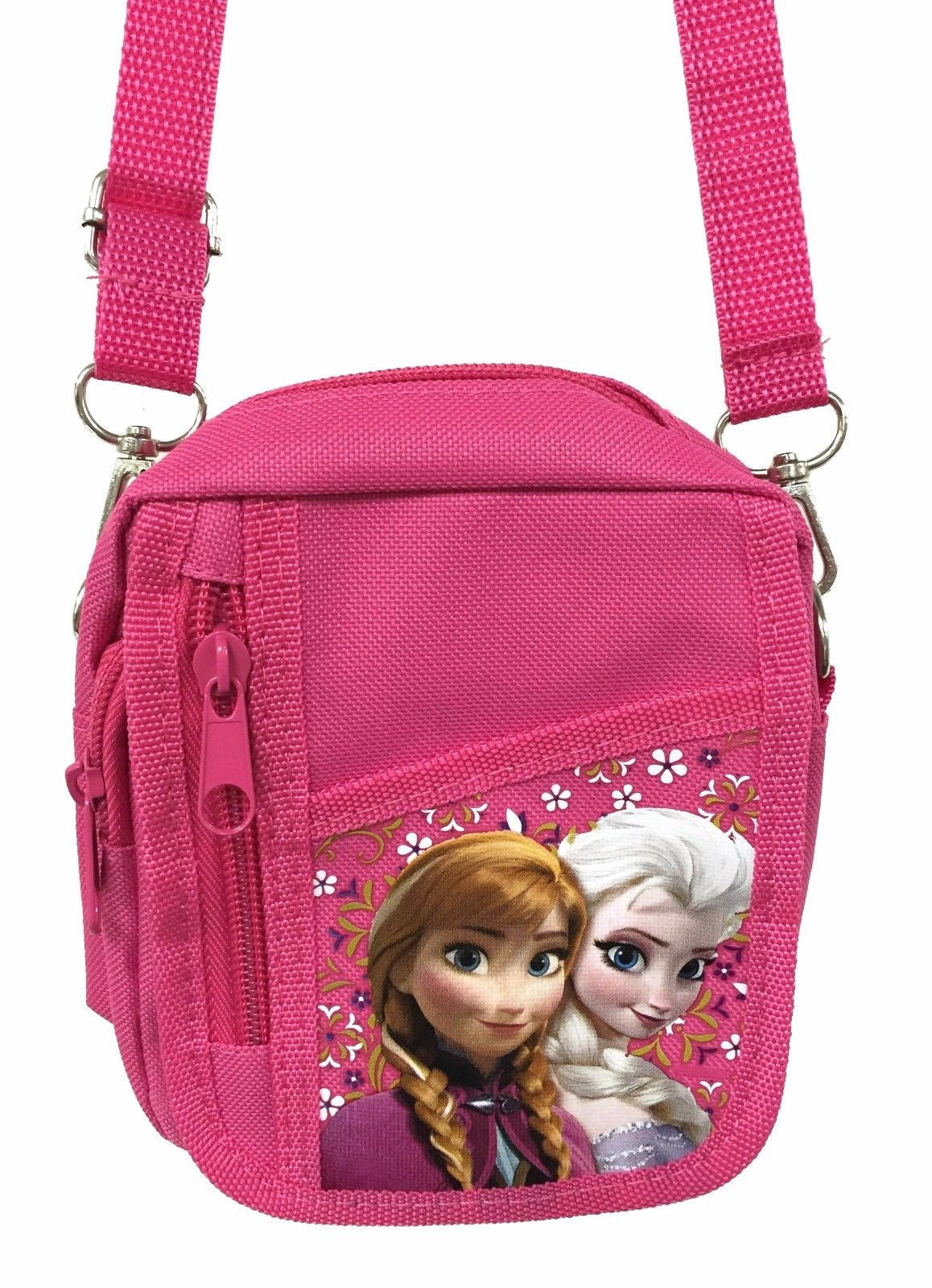 Disney Frozen Pink Elsa Wallet Camera Pouch Bag Purse with Shoulder Strap