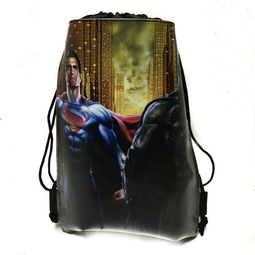 DC Comics Batman vs Superman Drawstring backpack Sport Gym Bag for Kids
