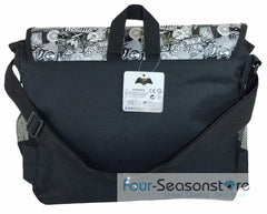 DC Comis Batman vs Superman 16" Large Black Messenger Backpack School Book Bag