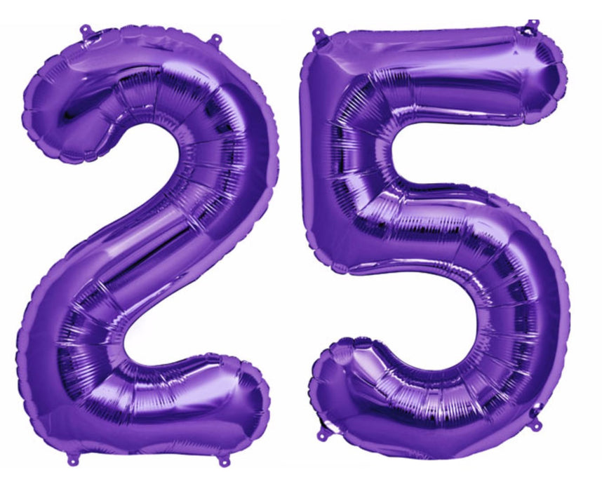 Giant 34" Mylar Purple Foil Number Balloons **HELIUM/AIR ARE NOT INCLUDED**