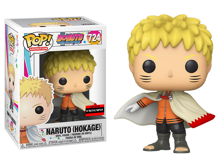 Funko Pop! Boruto: Naruto Next Generations Naruto Hokage Vinyl Figure #724 AAA Anime Exclusive COMMON + CHASE BUNDLE
