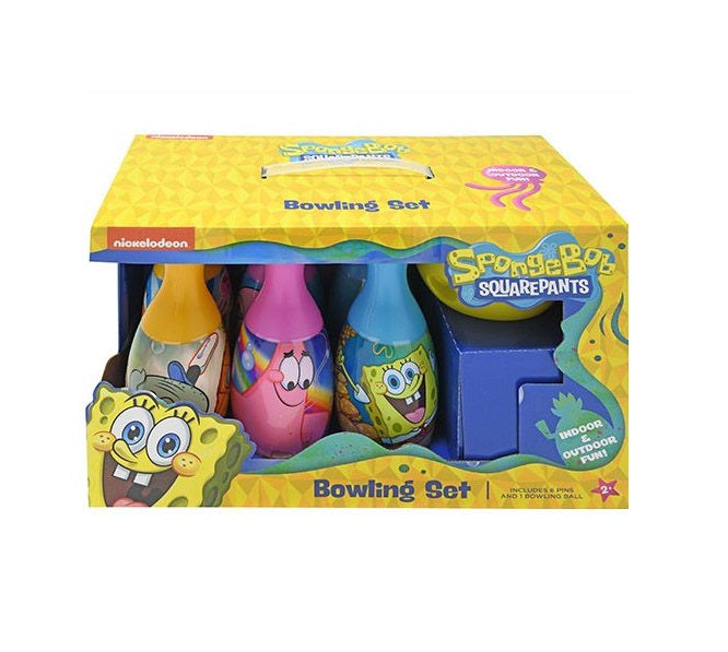 SpongeBob Squarepants Bowling Set Toy Game Kids Birthday Gift Toy 6 Pi