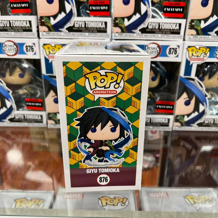 DAMAGED BOX! Funko Pop! Anime DEMON SLAYER GIYU TOMIOKA 1X Vinyl Figure AAA ANIME EXCLUSIVE