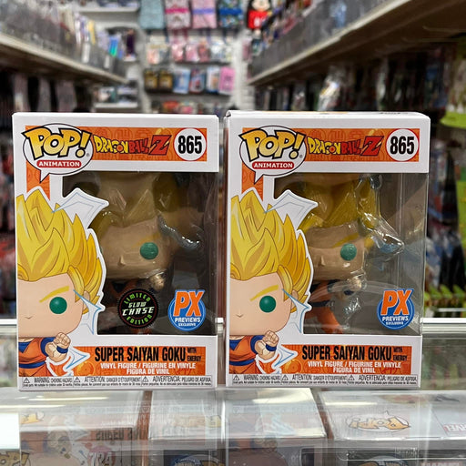 Funko Pop! Dragon Ball Z Super Saiyan 2 Goku Exclusive Pop Common + Chase Set
