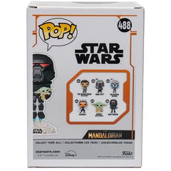 Star Wars: The Mandalorian Dark Trooper with Grogu Glow-in-the-Dark Pop! Vinyl Figure - Entertainment Earth Exclusive