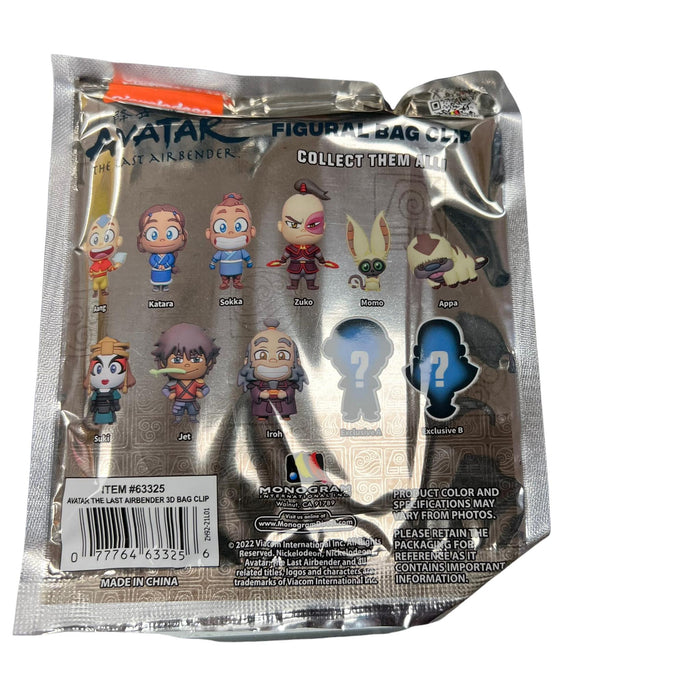 Monogram: Avatar: The Last Airbender 3-D Foam Figural Bag Clip Keyring Blind Bag SERIES 1