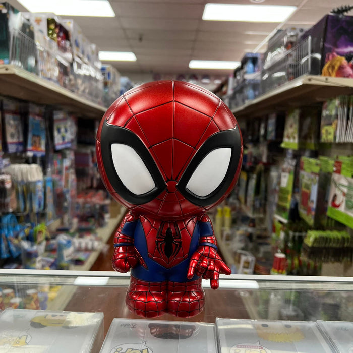 MONOGRAM MARVEL SPIDER-MAN Cute 9" Coin/Bust Bank Christmas Birthday Gift (METALLIC)