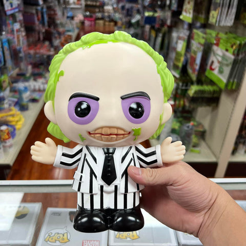 MONOGRAM 9" BEETLE JUICE HALLOWEEN Figural Coin Ban