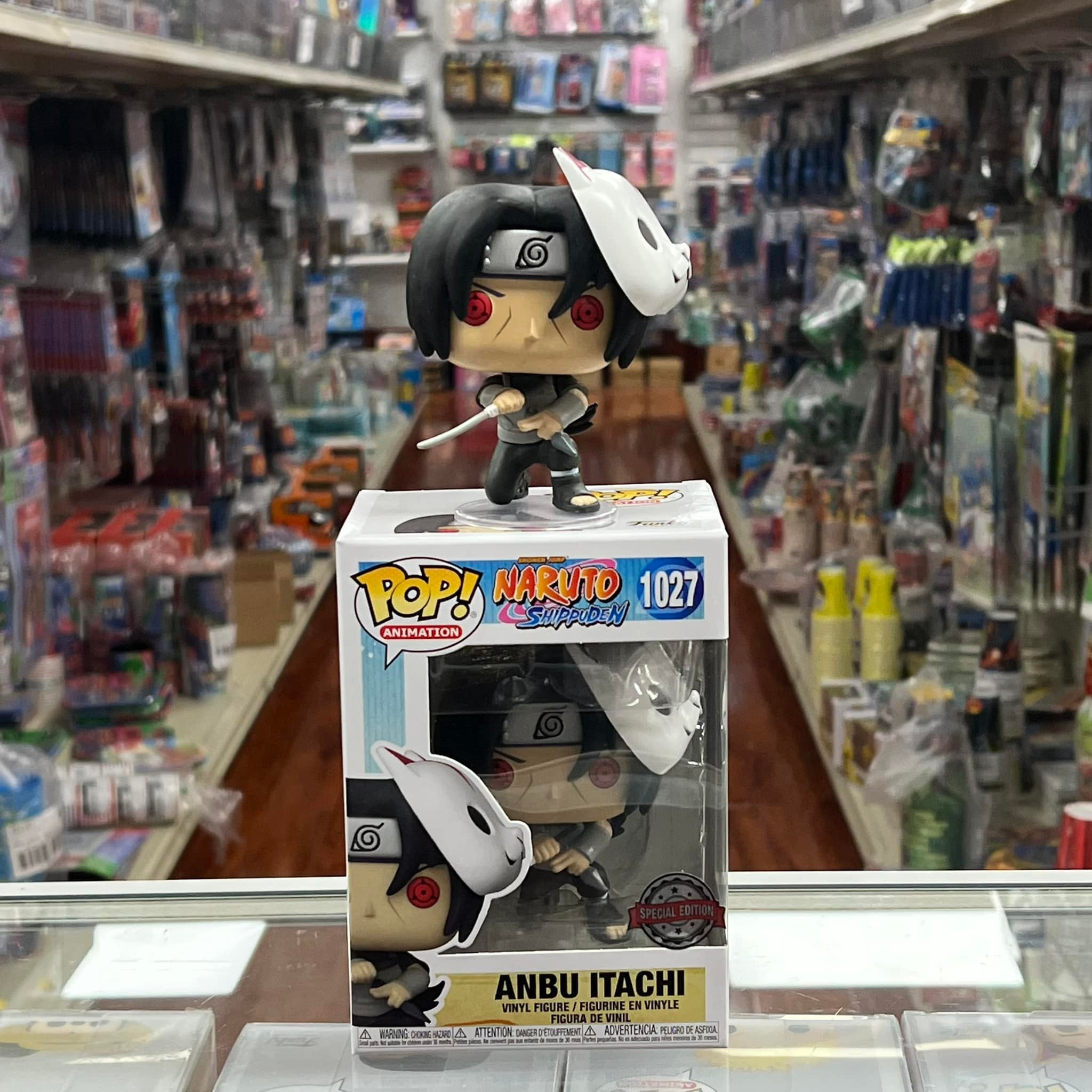 Funko Pop! Naruto: Shippuden ITACHI ANBU Vinyl Figure - CHALICE Exclusive (SPECIAL EDITION) STICKER COMMON ONLY