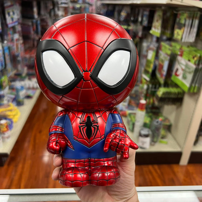 MONOGRAM MARVEL SPIDER-MAN Cute 9" Coin/Bust Bank Christmas Birthday Gift (METALLIC)