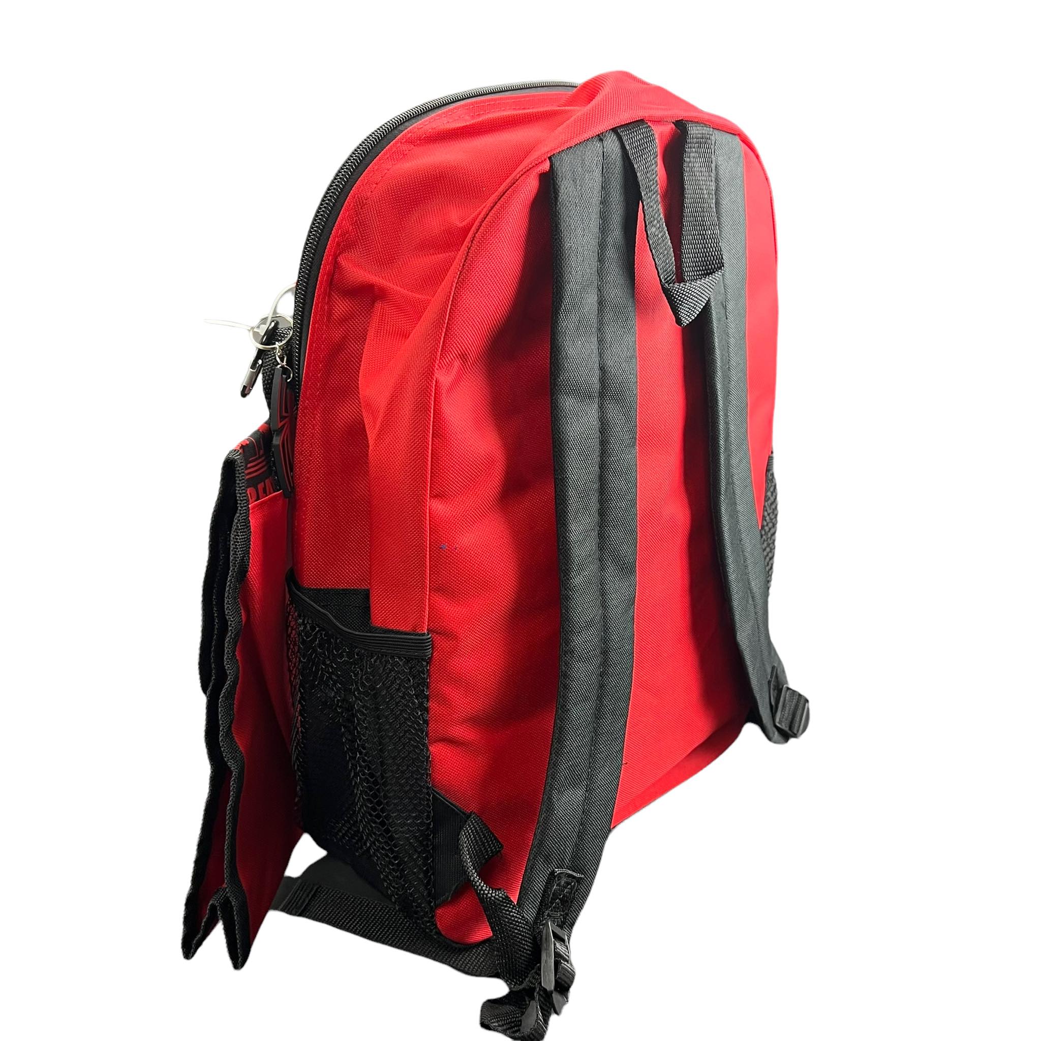 Spider-Man Backpack 4PC Set with Lunch Kit, Key Chain & Carabiner