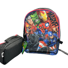 Marvel Avengers Backpack Detachable Insulated Lunch Bag Set